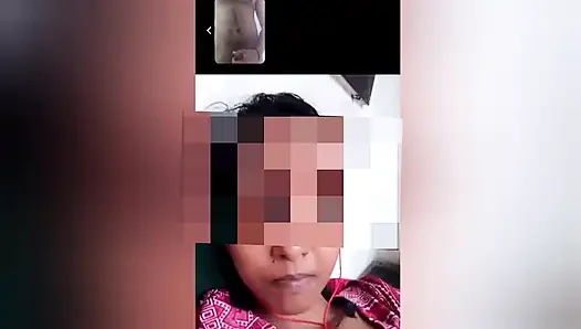 Video call sex Indian wife bhabhi ji ka mu me lena bhabhi