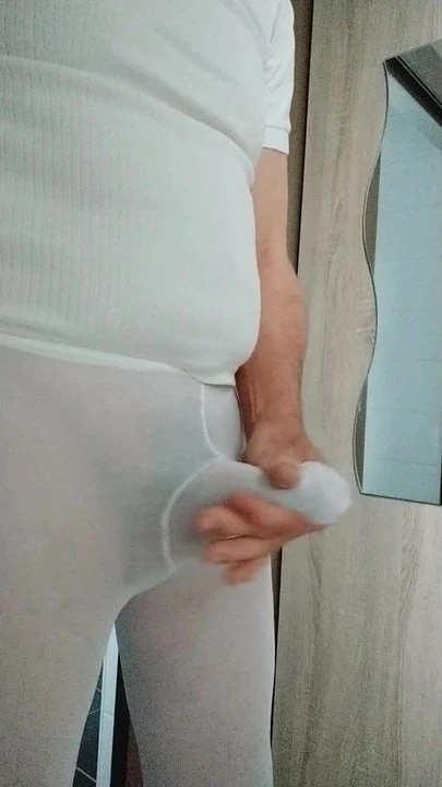 me in white panty hose 5