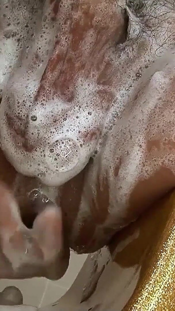 Spectacular moment from "Soapy Massage Creampie Sex for Japanese Teen by two Clients"