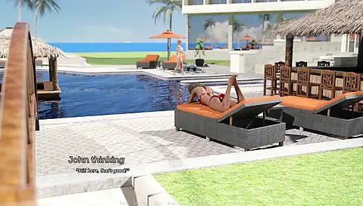 Tacos, der ehemann spielt Golf, während seine betrügende ehefrau ihre beine spreizt und zu hause auf großen harten schwanz springt - episode 91