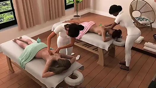 Masaj için dışarı çıkıyor