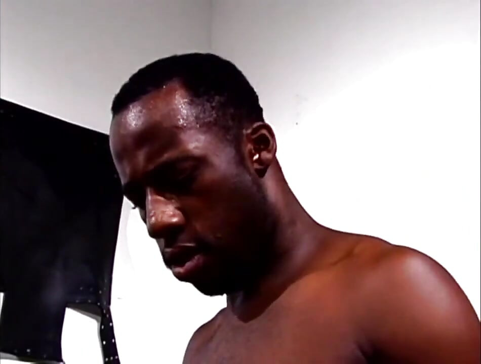 Black guys loves the big black cock in ass in mouth...cum on ass
