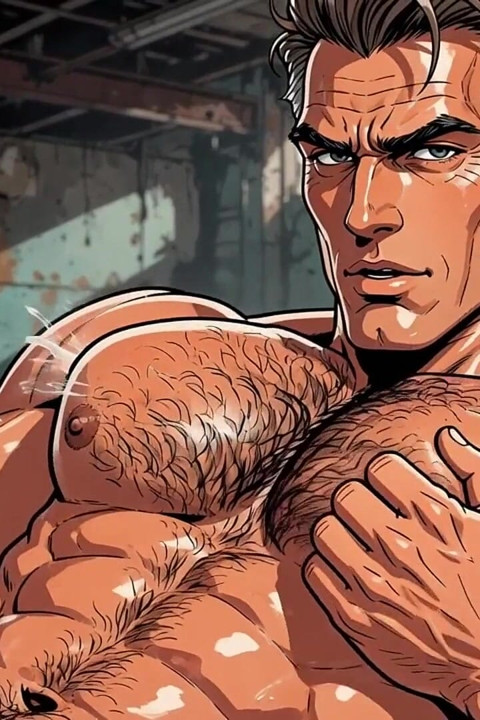 Hairy Chest Men Animation