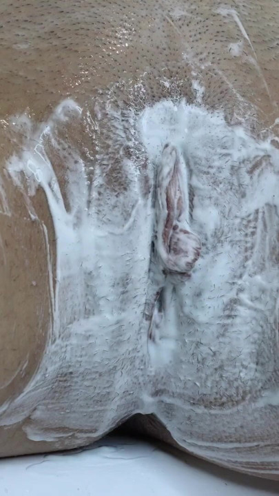 Extreme closeup of hairy tight pussy shaving! | Clip 1