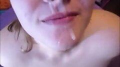 Wife Makes Hubby Watch As She Sucks Guy Dick & Takes A Facial