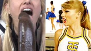 Taylor Swift cheerleader grote zwarte lul Babecock 2