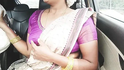 Telugu Stepmom and Stepson Car Sex Crezy Dirty Talks.