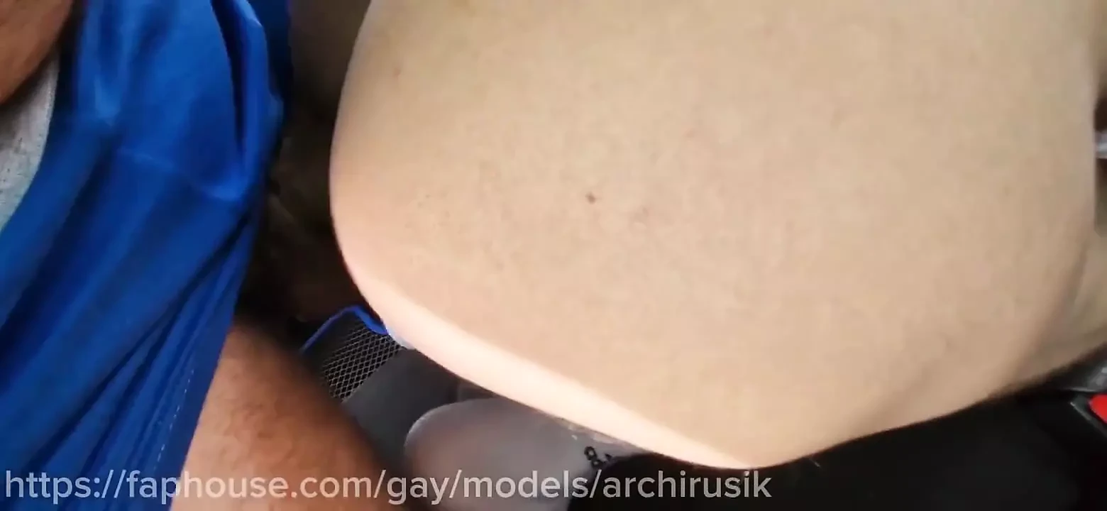Yaoi Hentai Student with a Big Dick Rides Daddy's Dick on the Side of the Road!