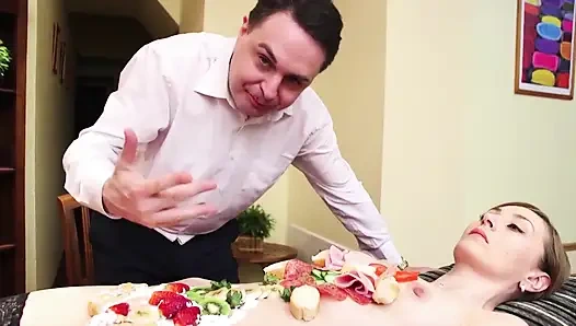 Сперма На Ступнях И Фетишный Трах Крошки-блондинки