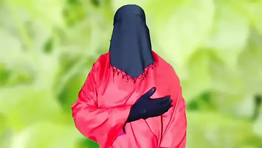Bangladeşli güzel kadın burqa giyiyor seks yapıyor ve edepsizce konuşuyor