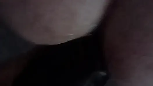 Opening his tight ass with my dildos