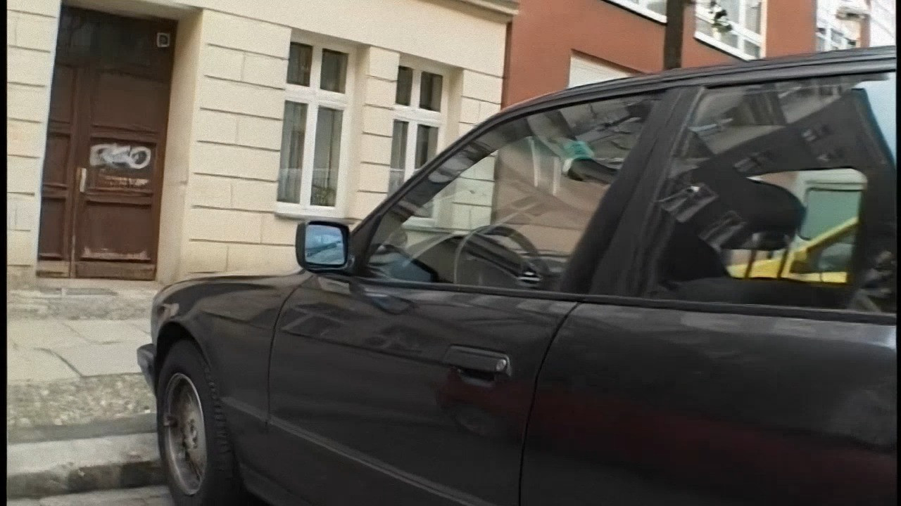 German big tits Milf always blocks my parking lot - 90's retro