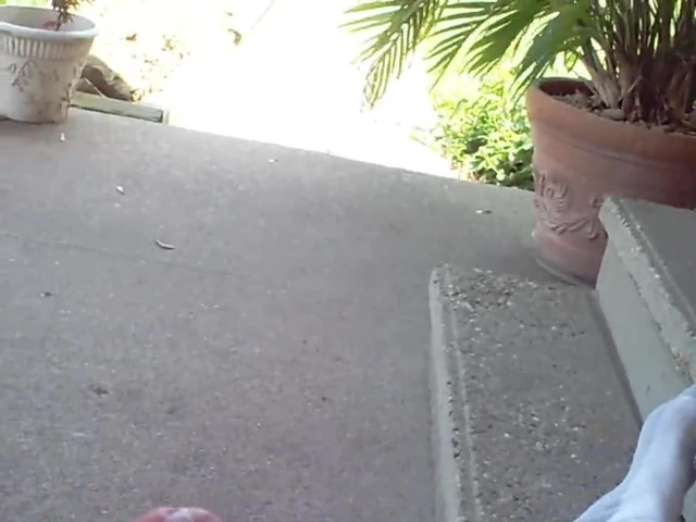 Jerking on the front porch