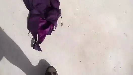 açık havada tekme mor 4 elbise