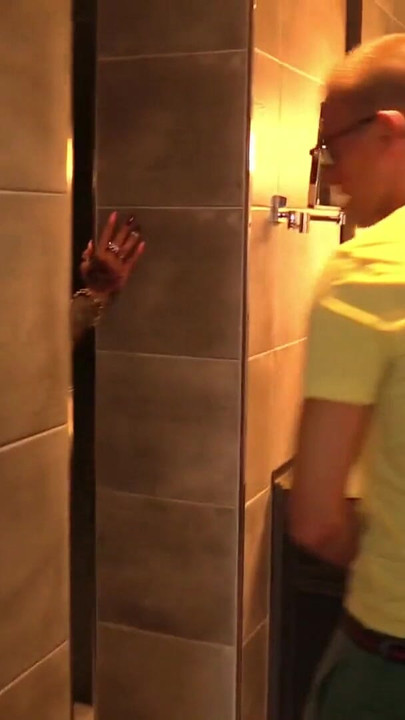 Emotional moment from "Real German Teen Hooker at Hotel Date with Virgin Client"