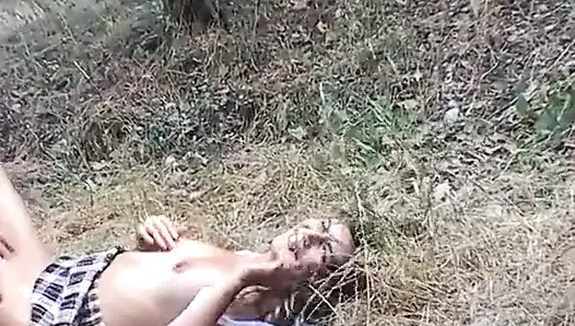 Swingers From Countryside Having Sex in the Garden