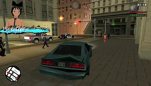 Mod kopi panas Gta san andreas - cj pergi keluar dengan Michelle dan berhubungan seks dalam posisi yang berbeda