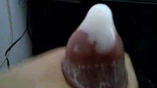 Cumming in a condom
