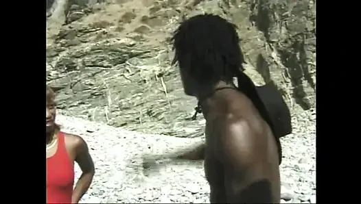 Vintage Black on Black Outdoor Fuck for a Big Black Cock and a Black Slut