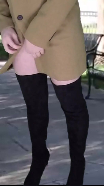 Iconic moment from "Shemale dick flash in public park"