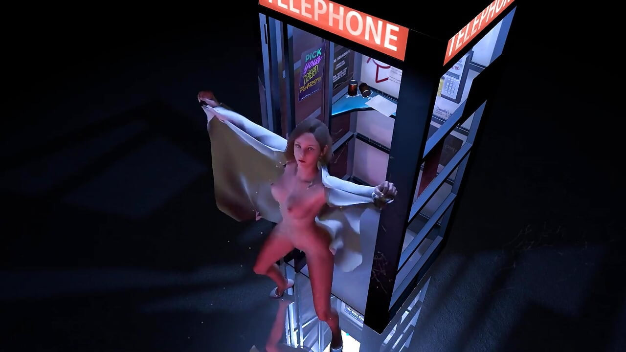 Stoisko telefoniczne strip złośliwiec taniec