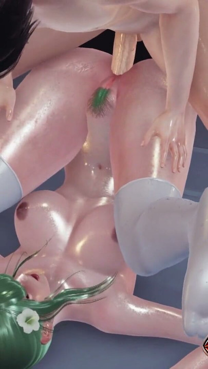 3D Animation of Hot Goddess Rhea - Thighjob Fetish in a Bikini, Doggystyle Sex Against the Wall with Close-Up Hairy Pussy Views | Clip 2