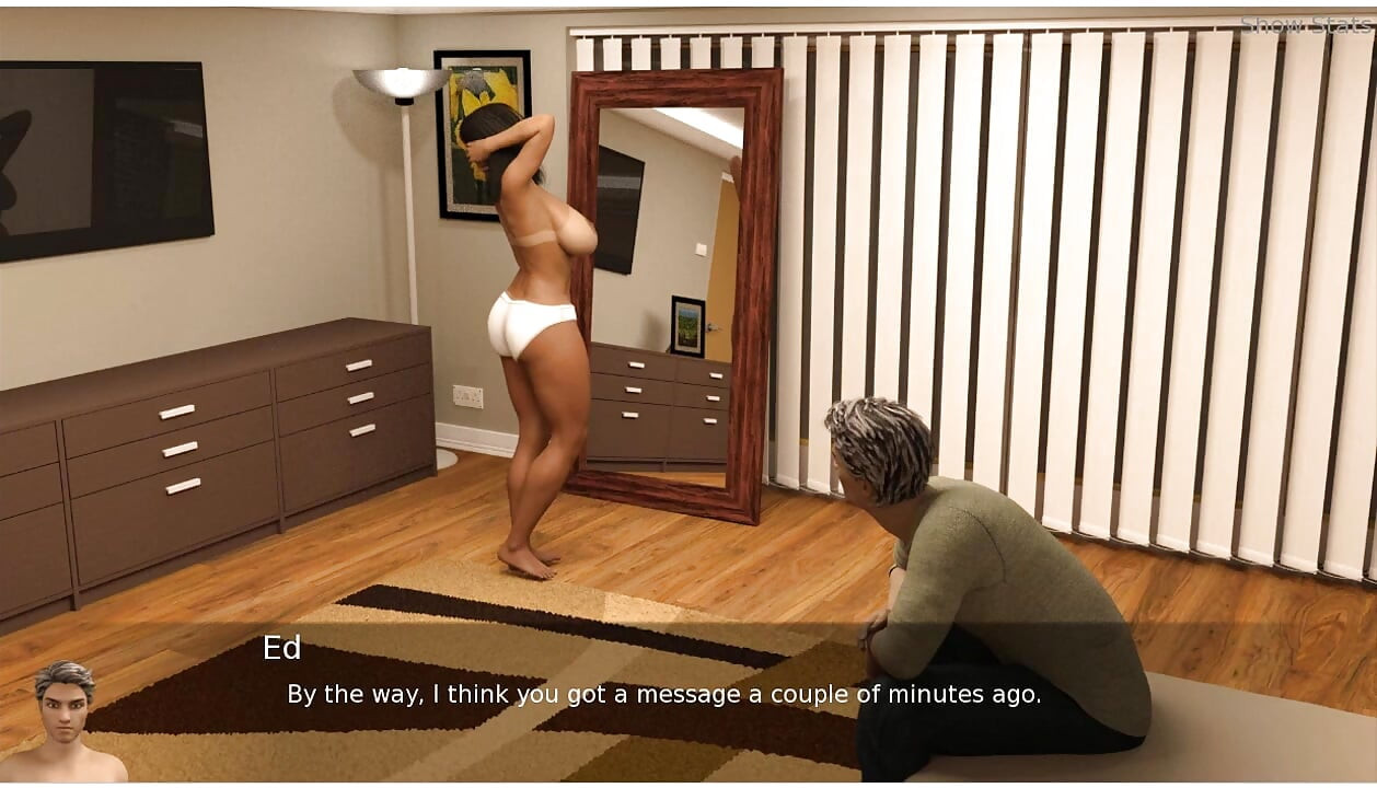 Project Hotwife - Gameplay - ο άντρας γαμάει τη γυναίκα στα τέσσερα και χύνει στα βυζιά και το σώμα της