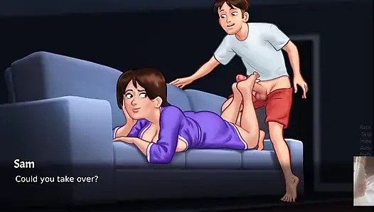 "SUMMER TIME SAGA"NEW UPDATE! HOT STEP-MOM DEBBIE CAUGHT ME JERKING!