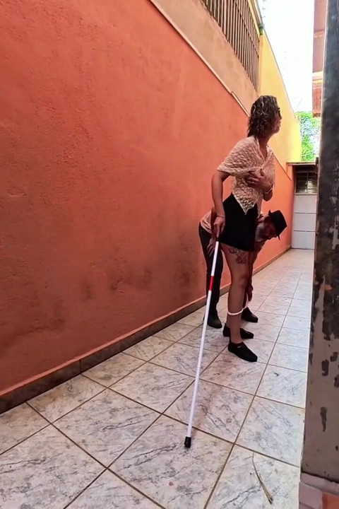 Freeze Time Magic Clap with a Blind Girl in the Alley