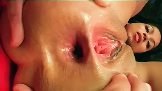 Gorgeous brunette with hairy pussy has fun with a big cock