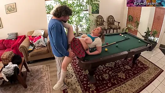 Stepsiblings messing around in the living room get horny and fuck