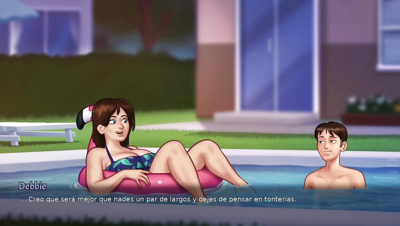 Mommy is naughty mommy wants to make love whenever she can with her tenant - Summertime Saga