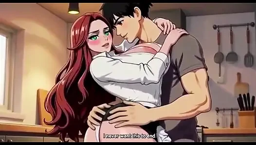Big boobs stepmom seduced by stepson in kitchen