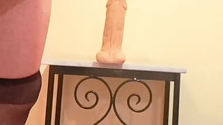 How crazy it makes me to sit on this huge one and cum!!