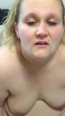 Fat Housewife take a big cumshot