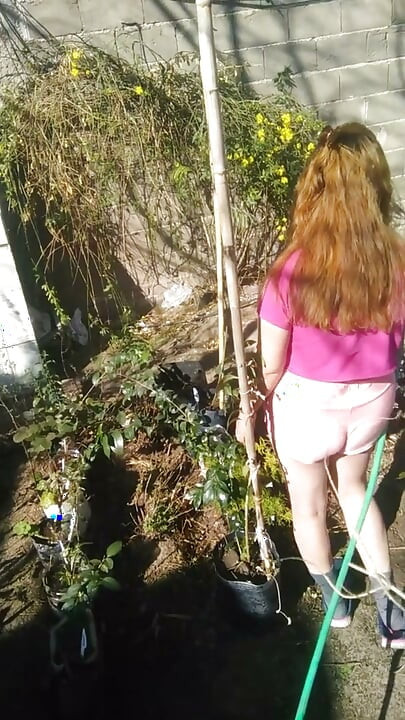 Watching Her Watering