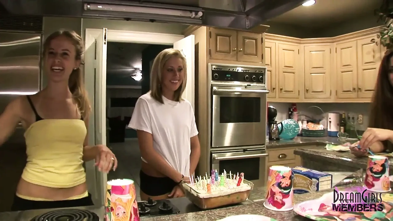 Private home video girls show tits ass & spread their pussies at a birthday