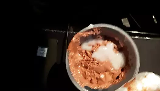 Cum ile puding - spermpuding yeme