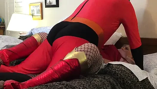 Granny Carmen's Superhero Classic Cosplay Cock FUCKING Extravaganza 11920COMP