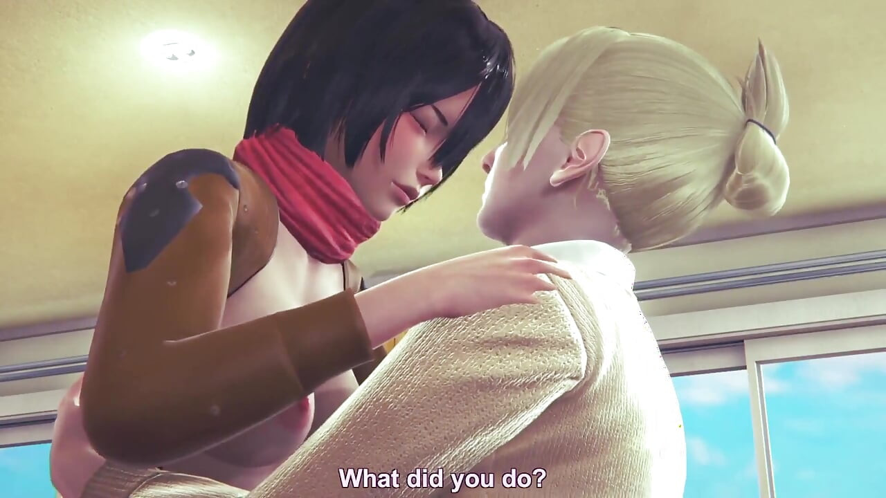 Futa Mikasa Sex with Historia - Aot Hentai