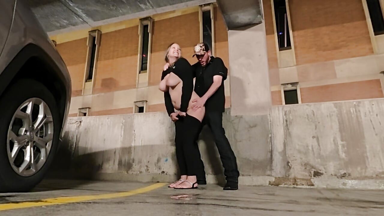 Showing Off and Almost Caught Fucking Date Night