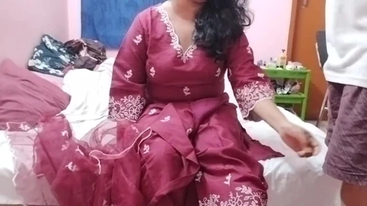 Husband is being naughty in front of her virgin sister in law