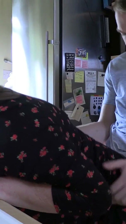 Horny Stepson Fucks His Busty Mature Stepmom In The Ass While She’s Doing The Dishes | Clip 1