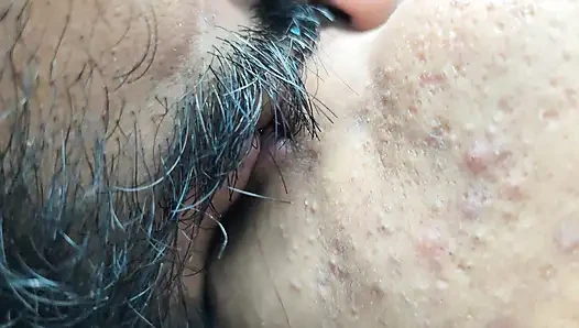 Neck kiss with lip lock in nighty