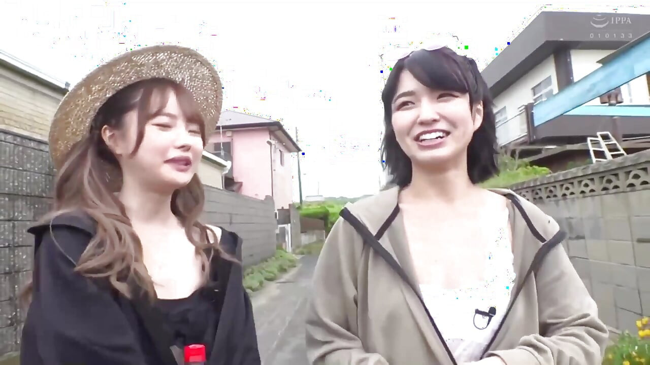 Sex with Two Girls in a See-through House on the Beach. Part.2