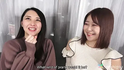 Horny Lounge Girls, Mio Yoshikawa and Asuka Suzumura in a Lesbian Show