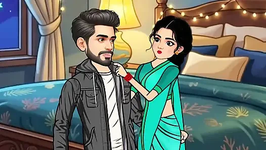 The story of Rupa Bhabhi and Gopal's bedroom sex story. Hindi Cartoon Story