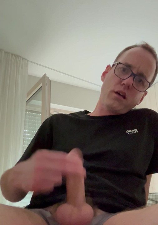 Tom Quinn stroking his cock