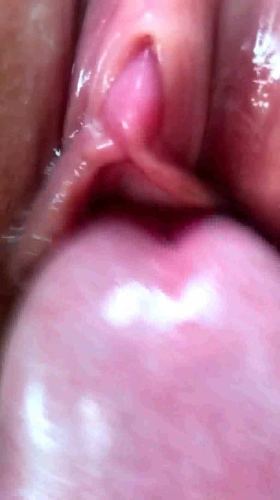 Lick her Pussy. Cock Rubbing her Clitoris. Fuck and Cum inside. Close-Up. | Clip 1