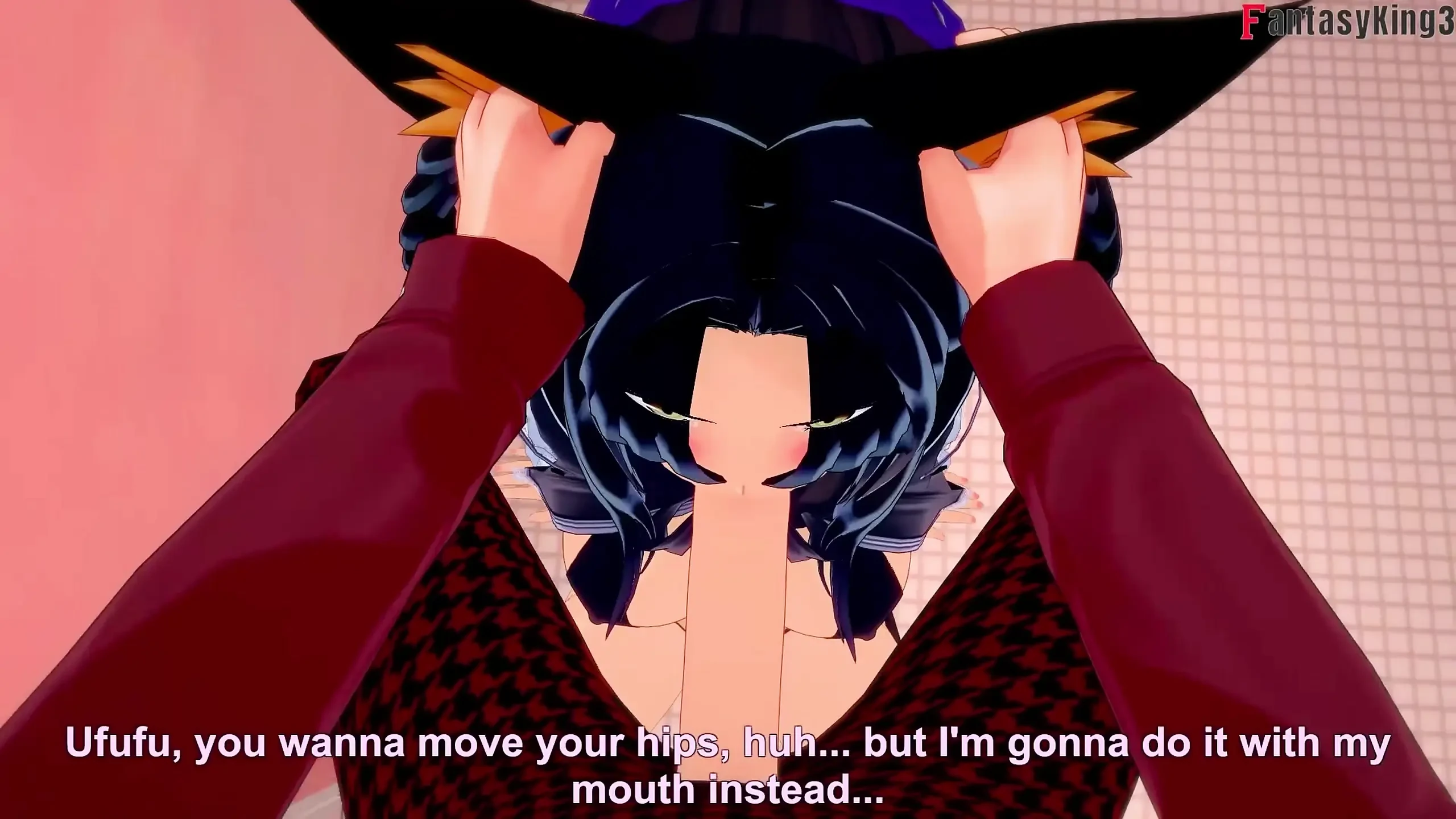 我差点操了老师Rossweisse，但最后住在Kuroka的口交 - DXD NTR Madness